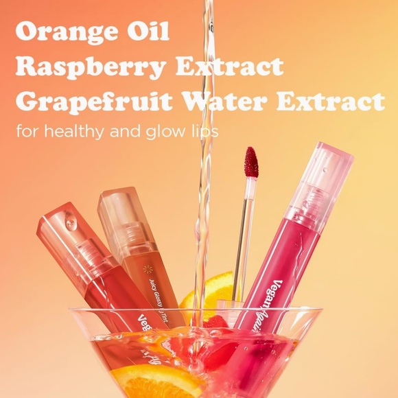 Touch In Sol Vegan Again Juicy Glossy Lip Tint Cherry Rose - Picture 2 of 3